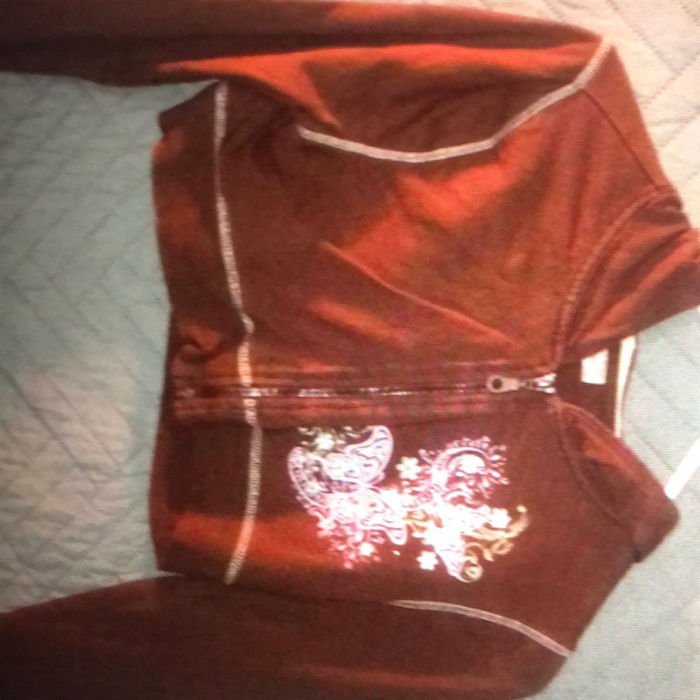 Girls Crop Top Hoodie size Large